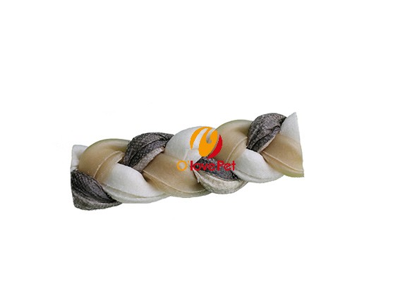 Rawhide and Fish skin braid